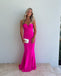 Pretty Hot Pink Mermaid Long Party Prom Dresses To Impress,Evening Dress,13489