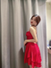 Sexy Red A-line Spaghetti Straps Mini Short Prom Homecoming Dresses Online,CM1020