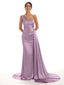 Simple Mermaid Purple One Shoulder Cheap Long Prom Dresses Online,12499