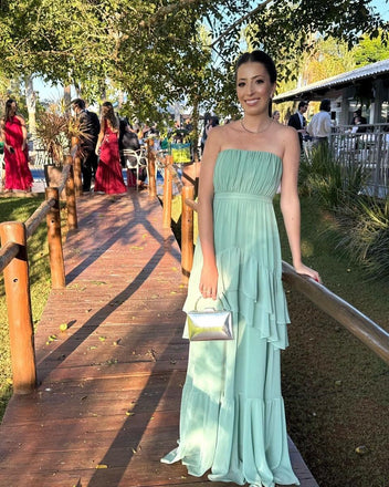 Elegant A-line Blue Long Party Prom Dresses To Impress,Evening Dress,13565