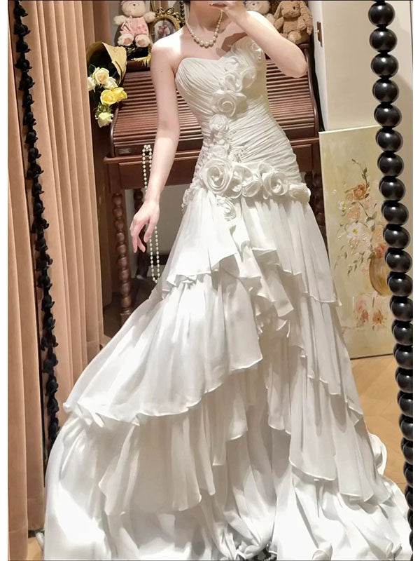 Gorgeous Ivory Sweetheart Long Party Prom Dresses To Impress,Evening Dress,13574