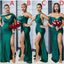 Mismatched Emerald Green Mermaid Cheap Bridesmaid Dresses Online, WG776