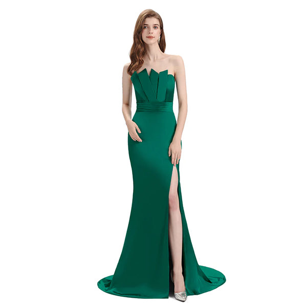 Mismatched Emerald Green Mermaid Cheap Bridesmaid Dresses Online, WG776