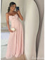 Pretty Pink A-line Sweetheart Long Party Prom Dresses To Impress,Evening Dress,13524