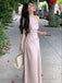 Pretty Pink One Shoulder Maxi Long Party Prom Dresses,Evening Dress,13383