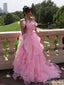 Gorgeous Pink A-line Long Party Prom Dresses To Impress,Evening Dress,13538