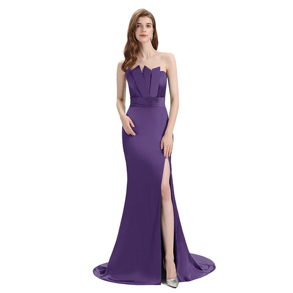 Mismatched Plum Mermaid Cheap Bridesmaid Dresses Online, WG1084