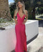 Popular Red Mermaid V-neck Long Party Prom Dresses, Evening Dress,13153