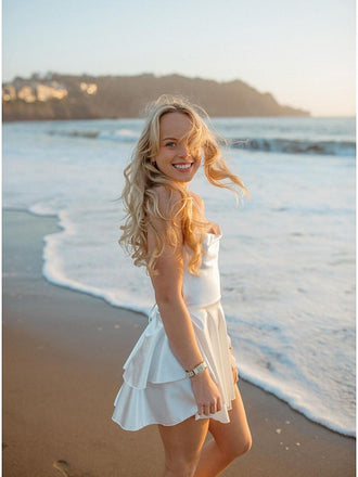 Sexy A-line Spaghetti Straps Mini Short Prom Homecoming Dresses Online,CM1019