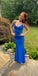 Sexy Blue Mermaid Spaghetti Straps Backless Long Party Prom Dresses, Evening Dress,13160