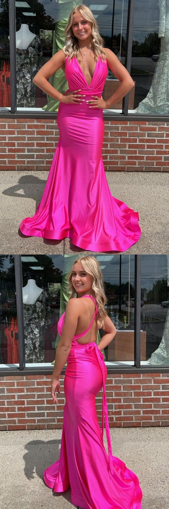 Sexy Mermaid Deep V-neck Maxi Long Party Prom Dresses, Evening Dress,13226