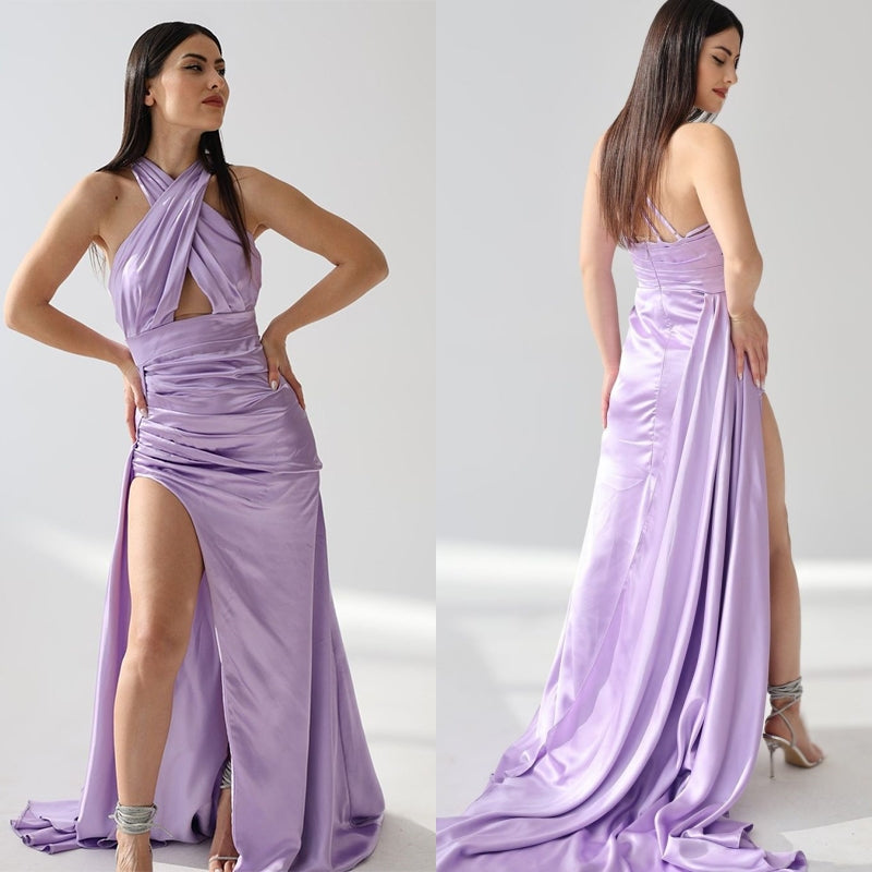 Sexy Mermaid Side Slit Maxi Long Bridesmaid Dresses For Wedding Party,WG1606