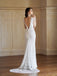 Sexy Mermaid V-neck Open Back Handmade Lace Wedding Dresses,WD794