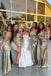 Sexy Mismatched Sage Mermaid Side Slit Maxi Long Bridesmaid Dresses,WG1512