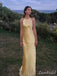 Sexy Yellow Mermaid Long Party Prom Dresses To Impress,Evening Dress,13555