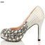 Fashion Handmade Rhinestone High Heels Pointed Toe Crystal Wedding Bridal Shoes, S024