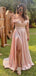 Simple A-line Off Shoulder Side Slit Maxi Long Party Prom Dresses,Evening Dress,13255