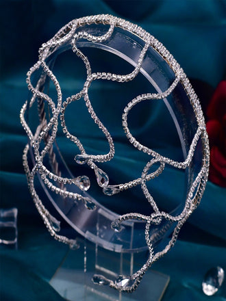 Sparkly Bridal Headwear Rhinestone Head Chain Headband Accessories Handmade Forehead Hair Chain, HP467