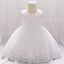 Sweet Champagne A-line Long Flower Girl Dresses, Cute Little Girl Dresses, FG102