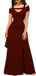 Burgundy Mermaid Off Shoulder Side Slit Long Bridesmaid Dresses,WG1386