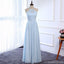 Cheap Pale Blue Floor Length Mismatched Chiffon Bridesmaid Dresses Online, WG538