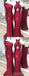 Cheap Red Mismatched Cheap Custom Long Bridesmaid Dresses, WG238