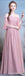 Chiffon Dusty Pink Long Mismatched Simple Cheap Bridesmaid Dresses Online, WG508