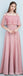Dusty Pink Floor Length Mismatched Simple Cheap Bridesmaid Dresses Online, WG518