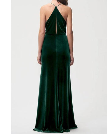 Dusty Rose Mermaid Spaghetti Straps Cheap Long Bridesmaid Dresses Online, WG963