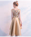 Gold Sparkly Sequin Cheap Homecoming Dresses Online, Cheap Short Prom Dresses, CM799