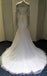 Gorgeous Beaded Long Sleeves Mermaid Straight Neck Long Bridal Wedding Dress Gown, WG637