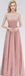 Lace Blush Pink Floor Length Mismatched Chiffon Bridesmaid Dresses Online, WG543