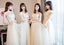 Lace Tulle Cute Long Bridesmaid Dresses, Mismatched Custom Long Bridesmaid Dresses, Cheap Bridesmaid Gowns, BD003