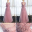 Long Sleeve Gray Lace Soft Tulle Long Bridesmaid Dresses, Cheap Custom Long Bridesmaid Dresses, Affordable Bridesmaid Gowns, BD017