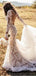 Long Sleeves Backless Lace Mermaid Long Wedding Dresses Online, Cheap Bridal Dresses, WD534