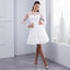 Long Sleeves Detachable Lace Cheap Wedding Dresses Online, Cheap Bridal Dresses, WD498