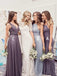 Misatched Chiffon Custom Made Long Cheap Bridesmaid Dresses Online, WG320