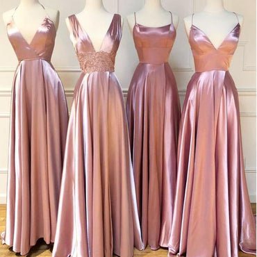 Mismatched Dusty Rose Cheap Bridesmaid Dresses Online, WG772