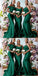 Mismatched Emerald Green Mermaid Cheap Long Bridesmaid Dresses Online,WG1095