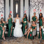 Mismatched Emerald Green Mermaid Long Bridesmaid Dresses,WG1269