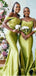 Mismatched Mint Green Mermaid Cheap Long Bridesmaid Dresses Online,WG1096