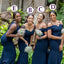 Mismatched Navy Blue Mermaid Cheap Long Bridesmaid Dresses,WG1279