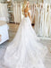 Off Shoulder See Through Lace A-line Cheap Wedding Dresses Online, Cheap Bridal Dresses, WD535