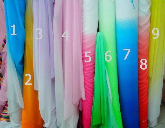 Ombre Blue Chiffon Sweetheart Neckline Long Evening Prom Dresses, Popular Cheap Long Custom Party Prom Dresses, 17314