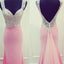 Pink Prom Dresses,Long Prom Dresses,Mermaid Prom Dresses,Open Back Prom Dresses,Evening Prom Dresses,Party Prom Dresses ,Custom Prom Dresses,PD0029