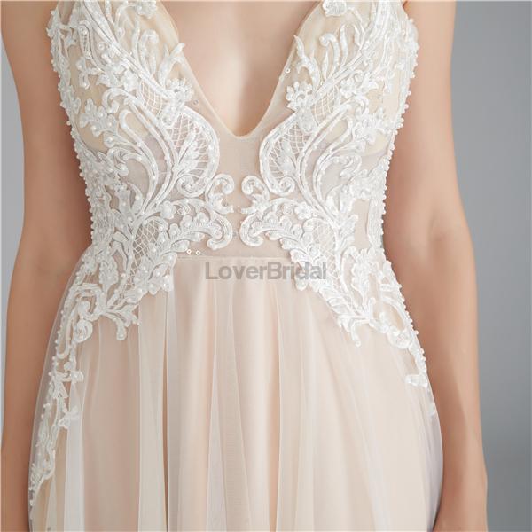 See Through Spaghetti Straps Long Evening Prom Dresses, Evening Party Prom Dresses, 12119