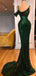 Sexy Green Mermaid Spaghetti Straps Maxi Long Prom Dresses Online,13047