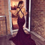 Sexy Mermaid Maroon Backless Evening Prom Dresses, Long Deep V Neckline Party Prom Dress, Custom Long Prom Dresses, Cheap Formal Prom Dresses, 17118