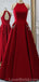 Sexy Open Back Bright Red Long Evening Prom Dresses, Cheap Custom Party Prom Dresses, 18595