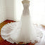 Sexy Strapless See Through Lace A line Wedding Bridal Dresses, Custom Made Wedding Dresses, Affordable Wedding Bridal Gowns, WD258